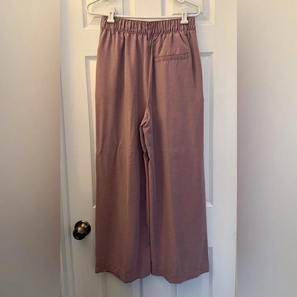 Free People Nothing to Say Wide-Leg Women's Pants in Mauve size small - Picture 5 of 7